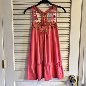 Free People Embroidered Tunic size L